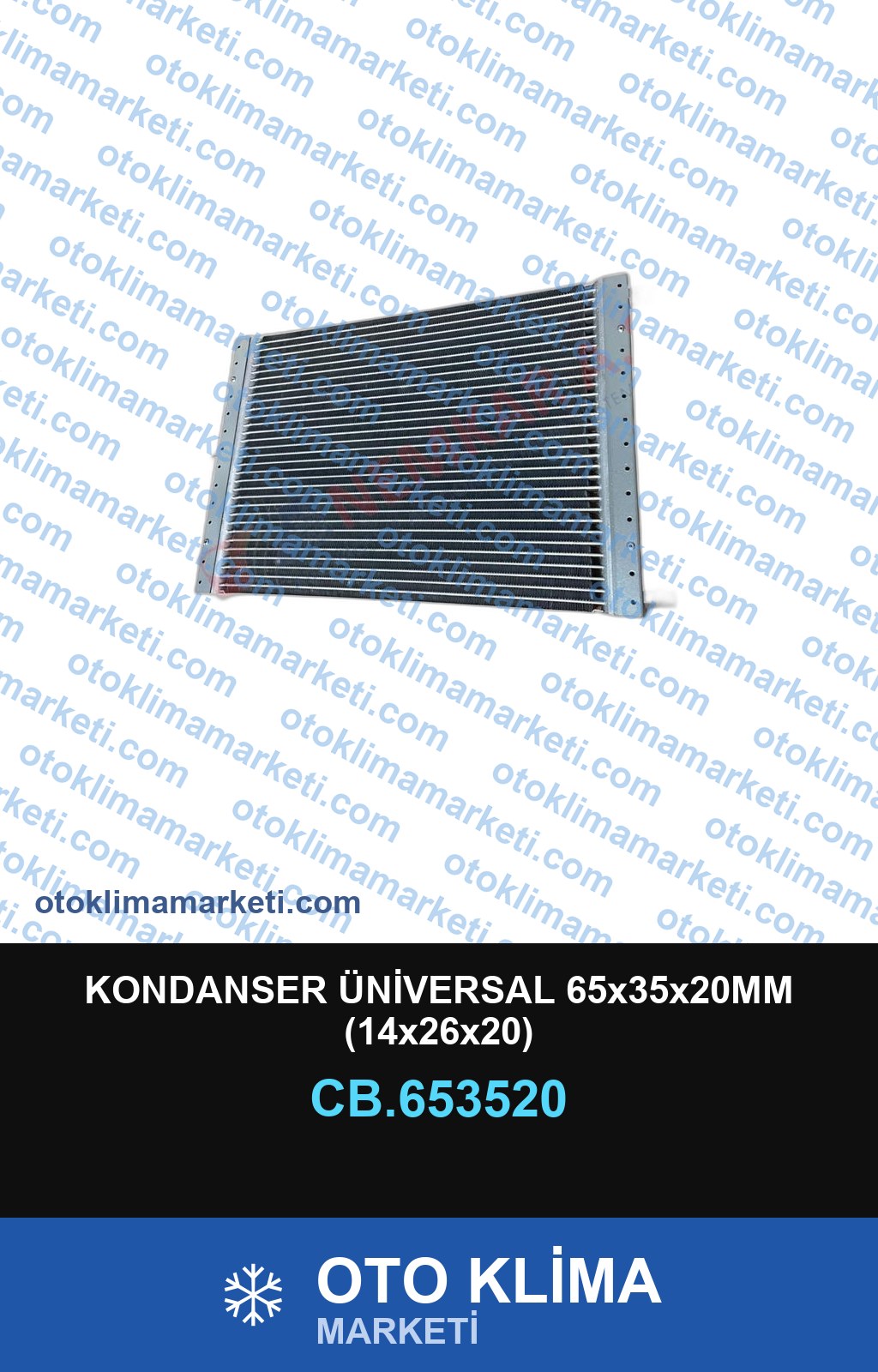 KONDANSER ÜNİVERSAL 65x35x20MM (14x26x20)