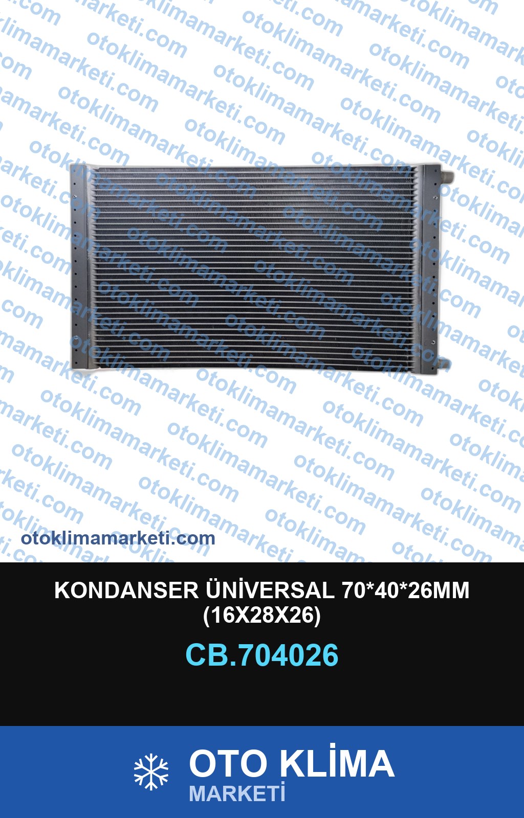 KONDANSER ÜNİVERSAL 70*40*26MM (16X28X26)