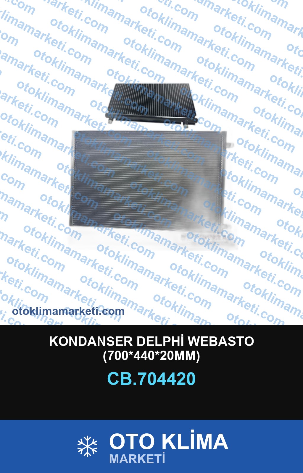 KONDANSER DELPHİ WEBASTO (700*440*20MM)