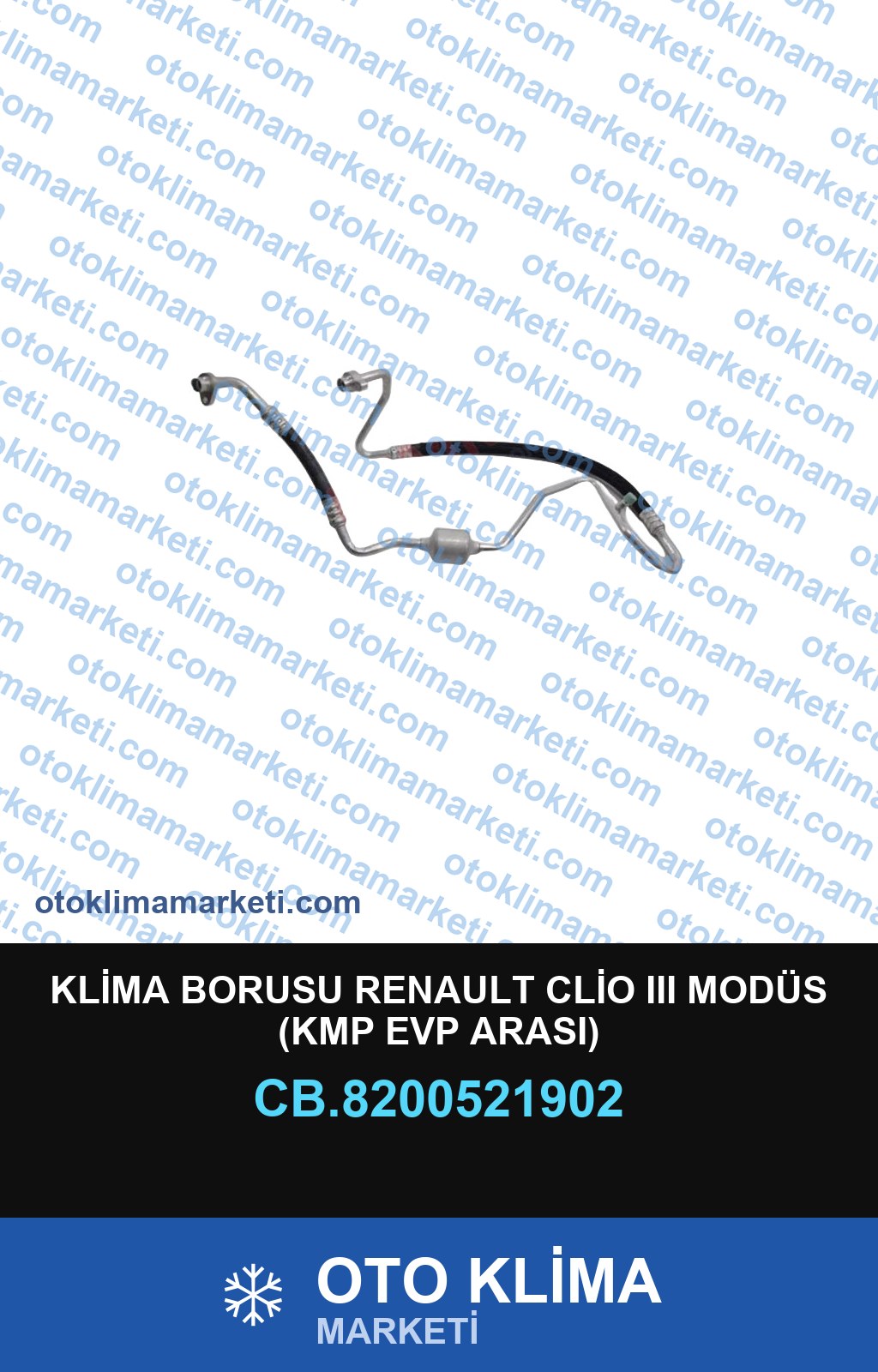 KLİMA BORUSU RENAULT CLİO III MODÜS (KMP EVP ARASI)