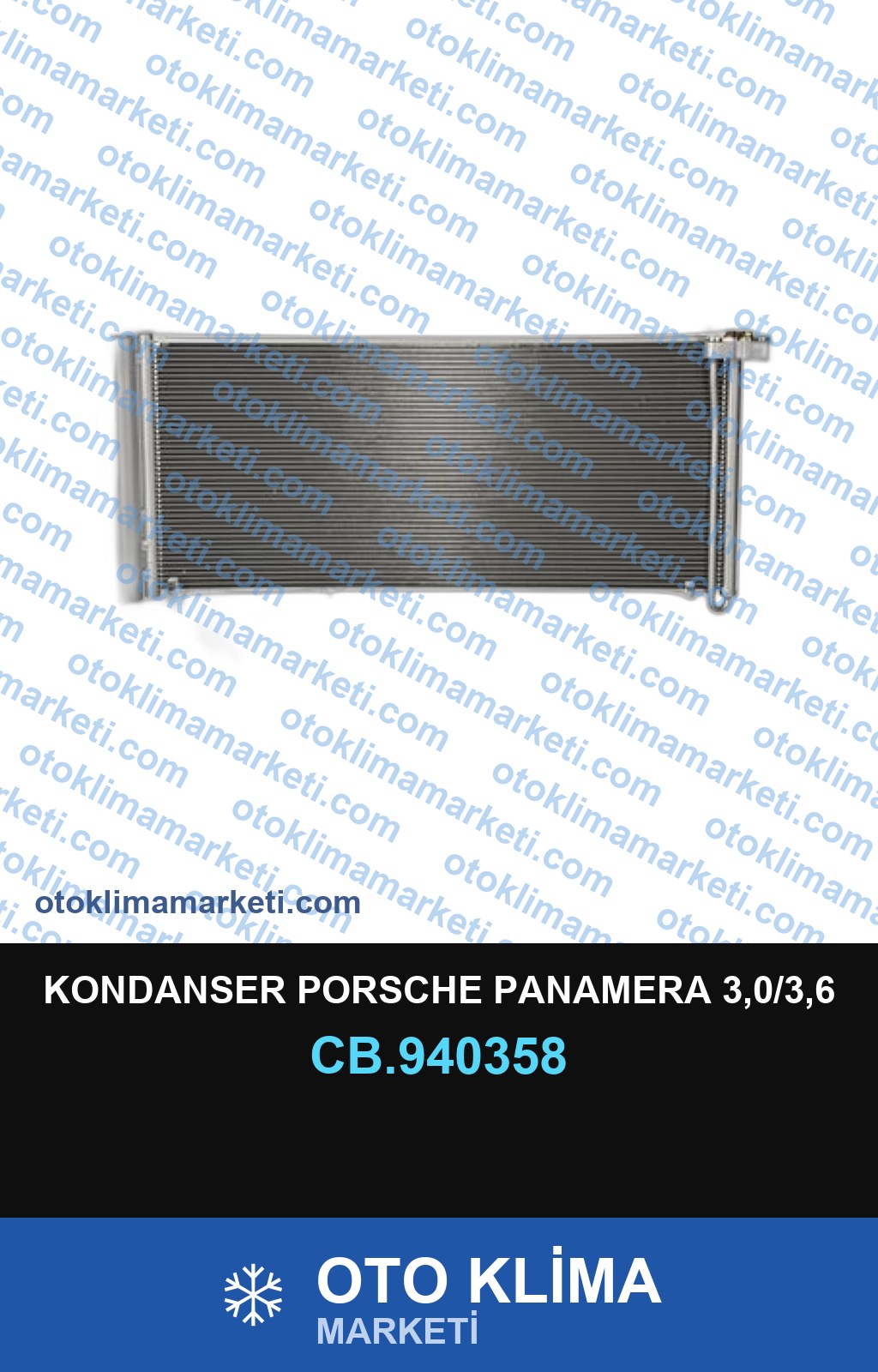 KONDANSER PORSCHE PANAMERA 3,0/3,6