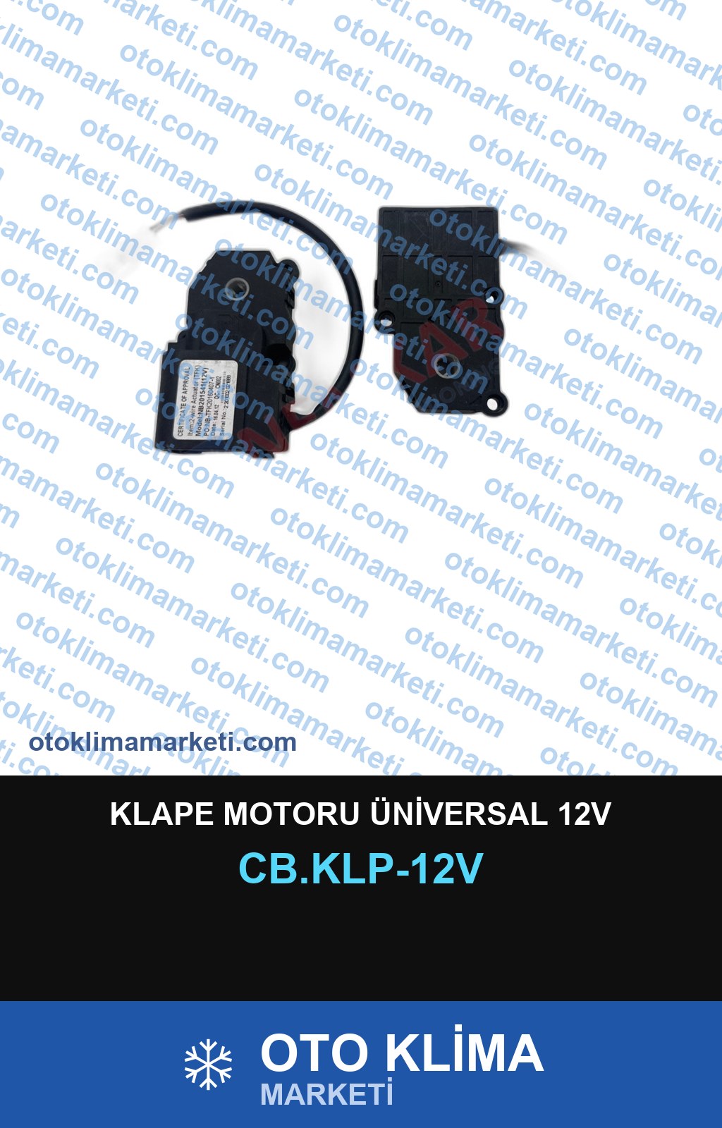 KLAPE MOTORU ÜNİVERSAL 12V
