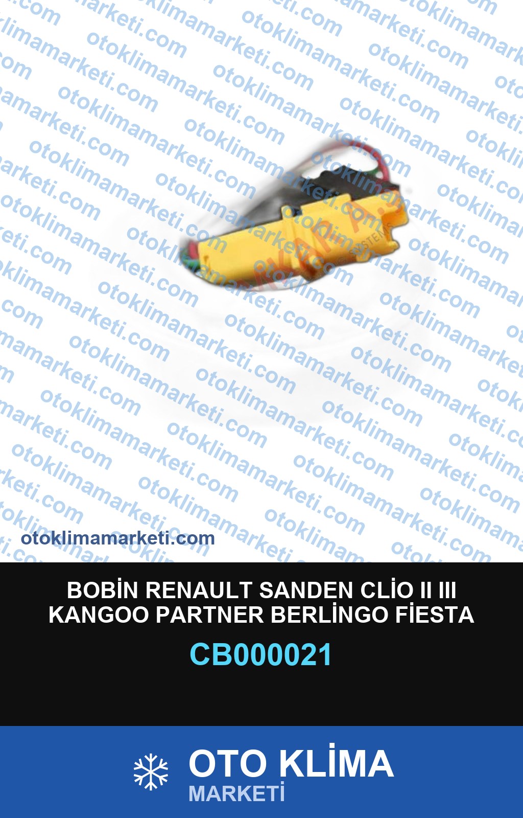 BOBİN RENAULT SANDEN CLİO II III KANGOO PARTNER BERLİNGO FİESTA PEUGEOT 206 307 CİTRÖEN