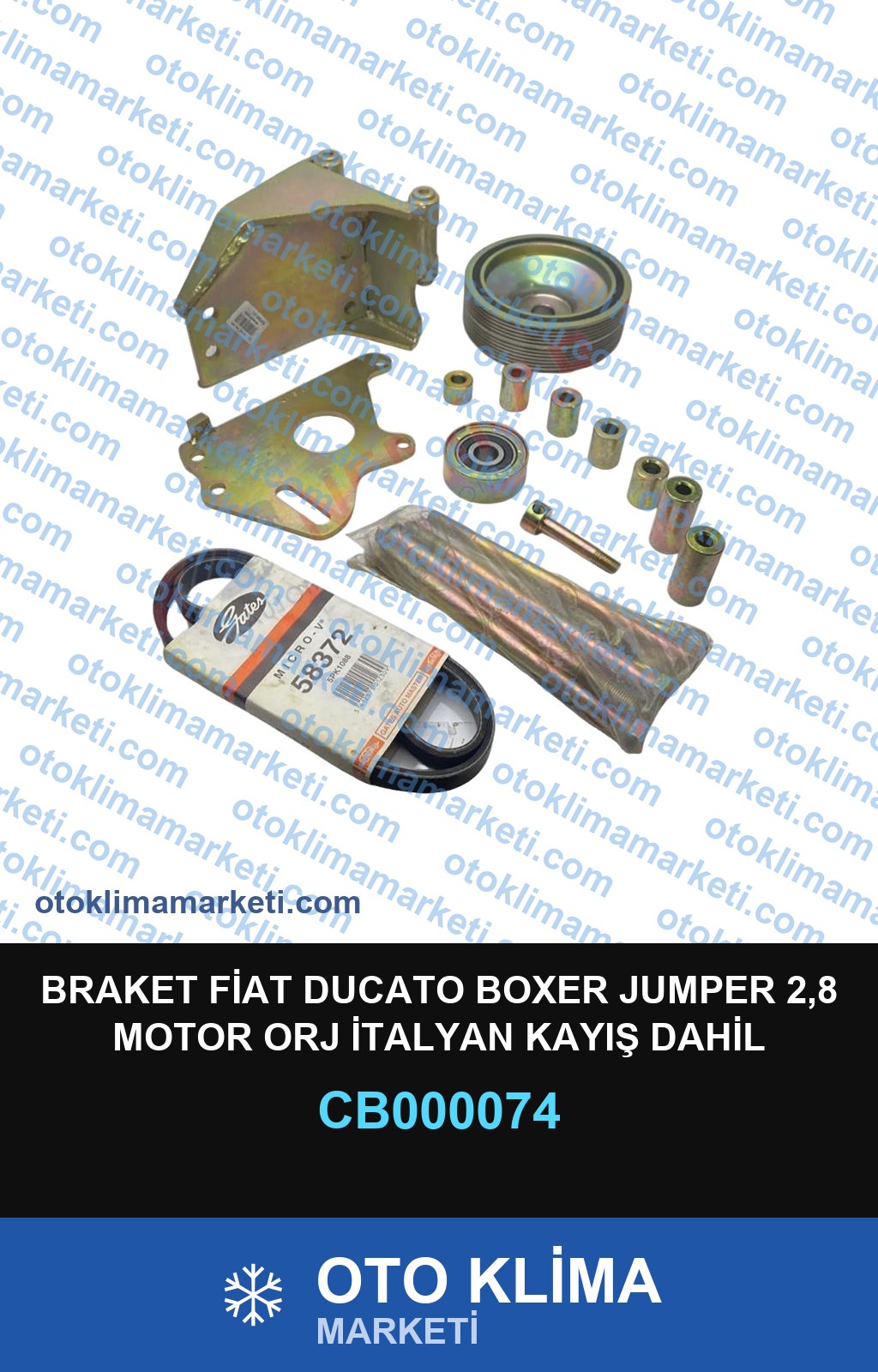BRAKET FİAT DUCATO BOXER JUMPER 2,8 MOTOR ORJ İTALYAN KAYIŞ DAHİL