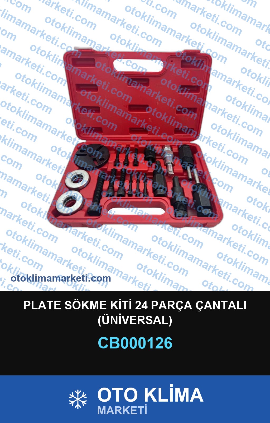 PLATE SÖKME KİTİ 24 PARÇA ÇANTALI (ÜNİVERSAL)