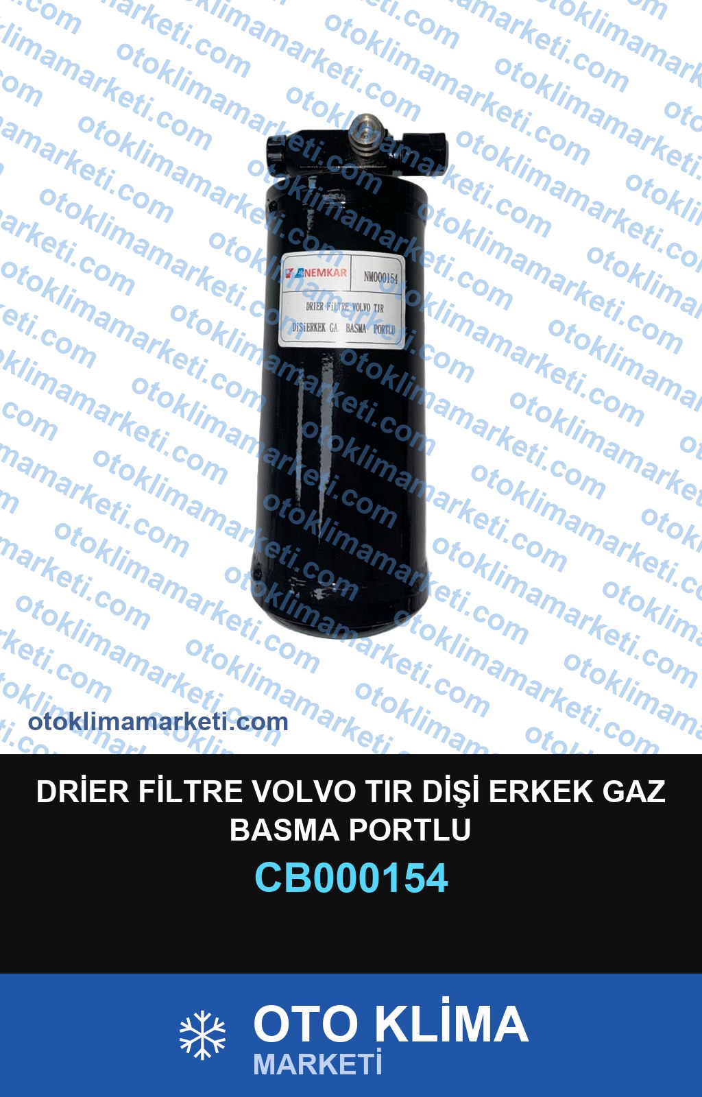 DRİER FİLTRE VOLVO TIR DİŞİ ERKEK GAZ BASMA PORTLU