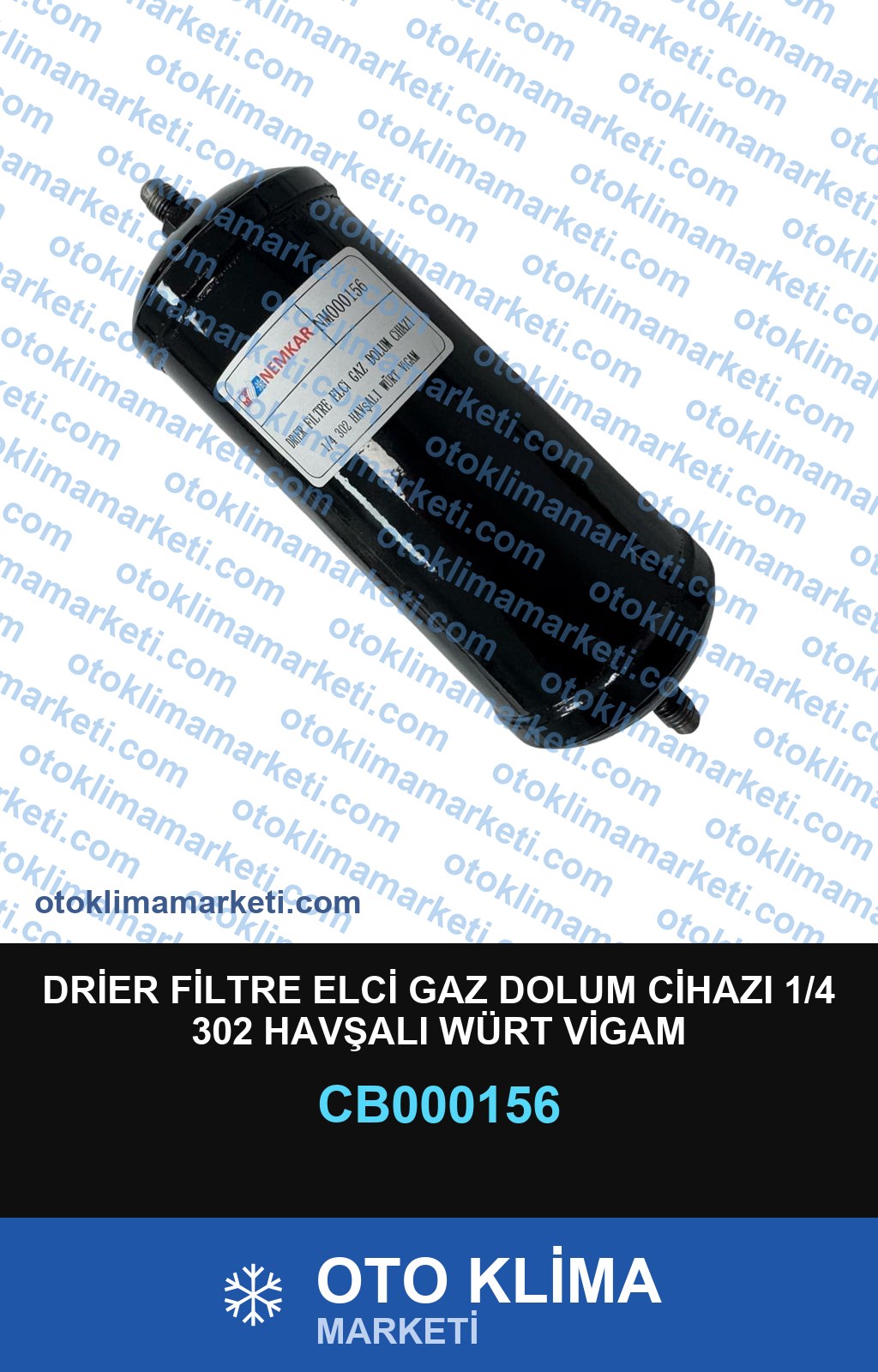 DRİER FİLTRE ELCİ GAZ DOLUM CİHAZI 1/4 302 HAVŞALI WÜRT VİGAM