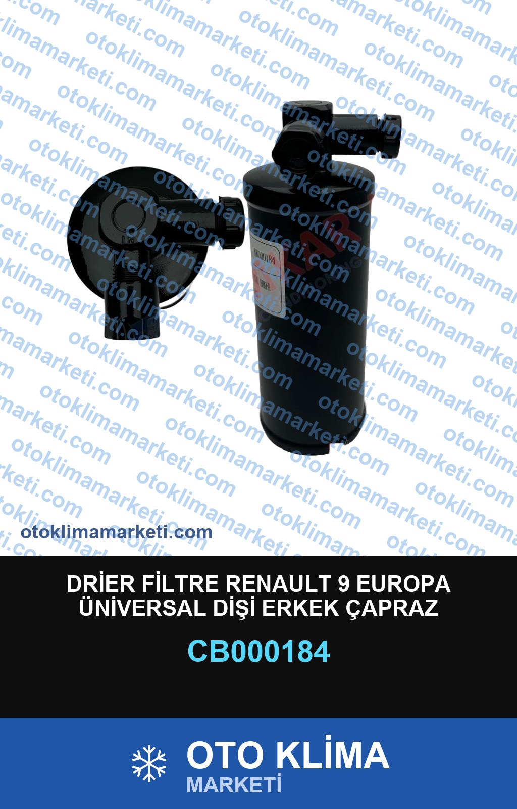 DRİER FİLTRE RENAULT 9 EUROPA ÜNİVERSAL DİŞİ ERKEK ÇAPRAZ
