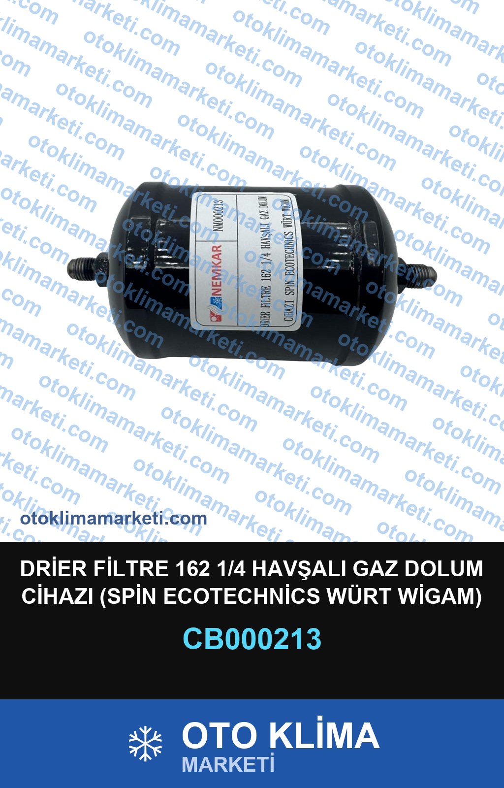 DRİER FİLTRE 162 1/4 HAVŞALI GAZ DOLUM CİHAZI (SPİN ECOTECHNİCS WÜRT WİGAM)