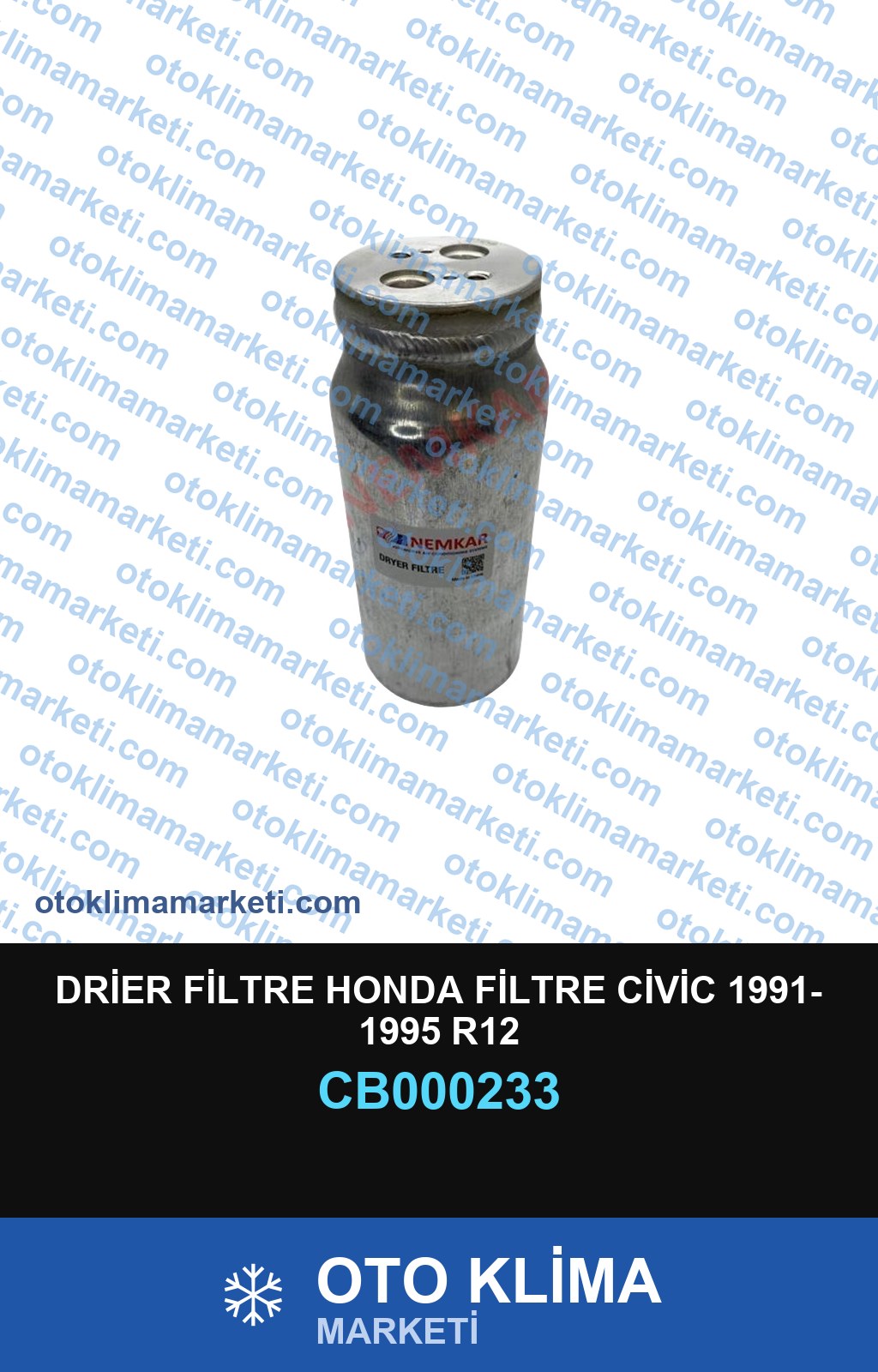DRİER FİLTRE HONDA FİLTRE CİVİC 1991- 1995 R12