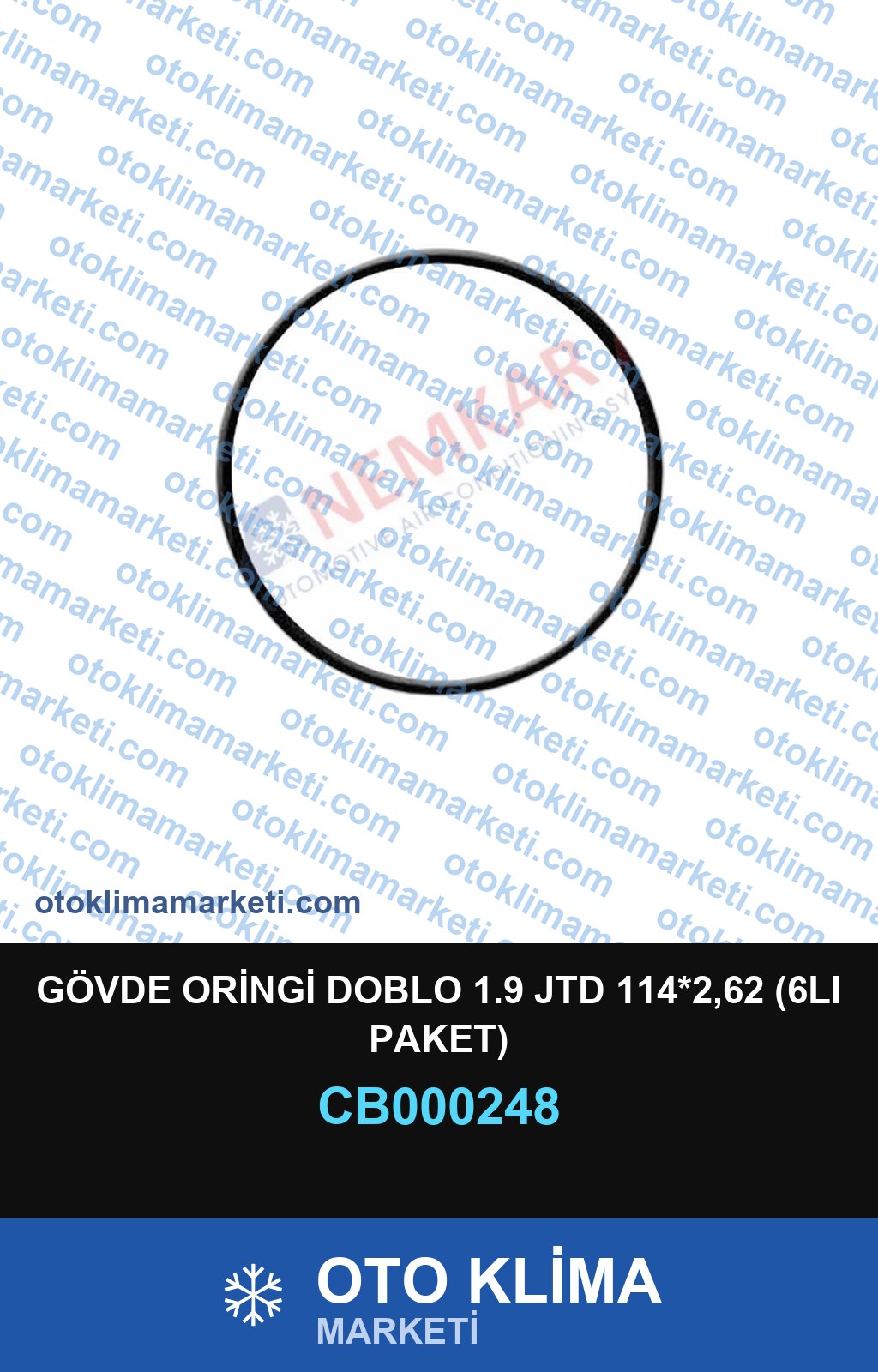 GÖVDE ORİNGİ DOBLO 1.9 JTD 114*2,62 (6LI PAKET)