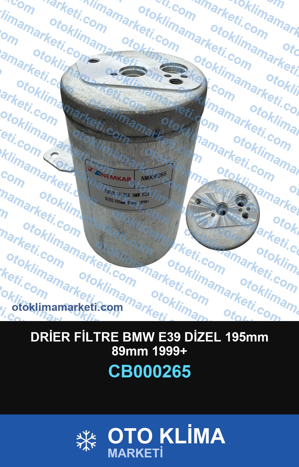 DRİER FİLTRE BMW E39 DİZEL 195mm 89mm 1999+