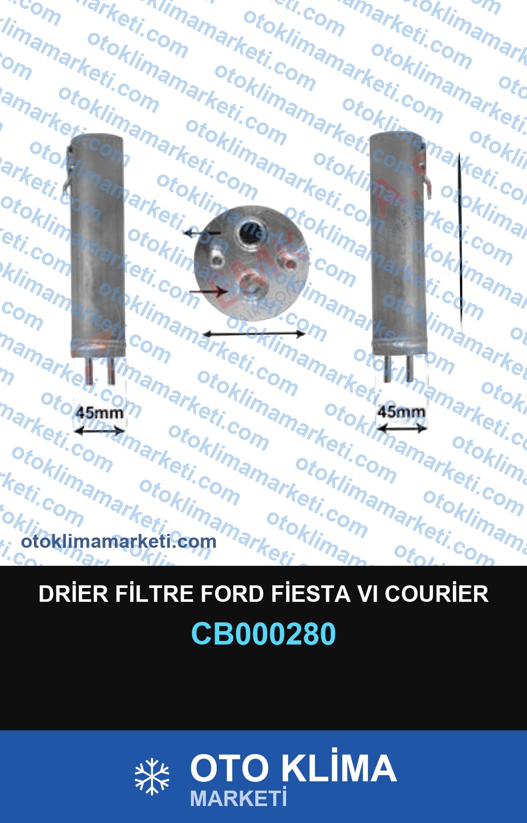 DRİER FİLTRE FORD FİESTA VI COURİER