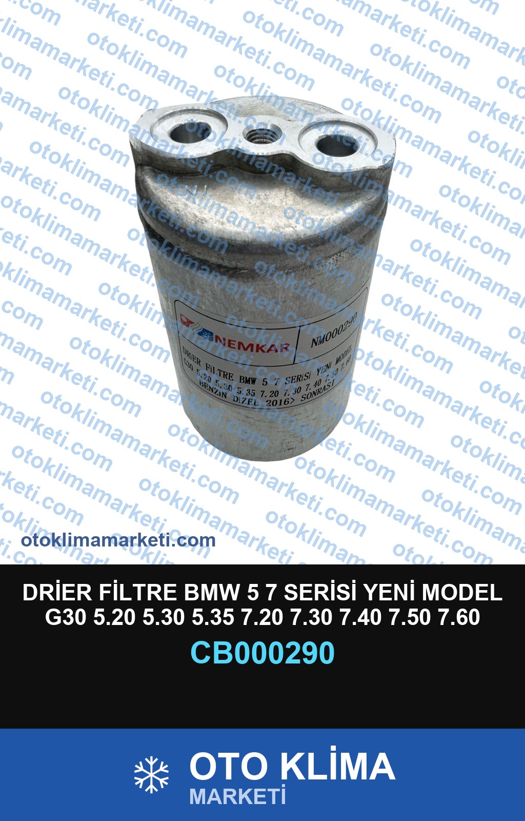 DRİER FİLTRE BMW 5 7 SERİSİ YENİ MODEL G30 5.20 5.30 5.35 7.20 7.30 7.40 7.50 7.60 BENZİN DİZEL 2016> SONRASI