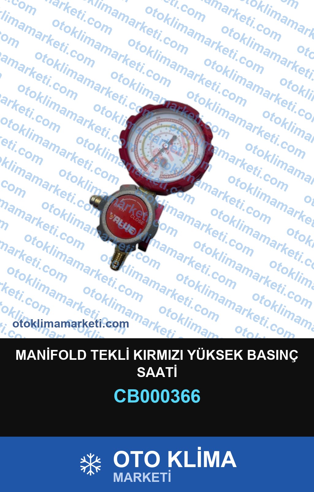 MANİFOLD TEKLİ KIRMIZI YÜKSEK BASINÇ SAATİ