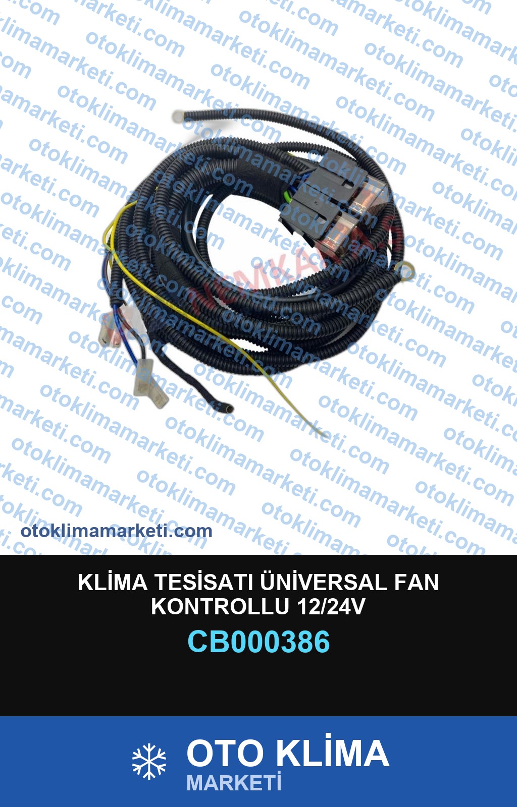 KLİMA TESİSATI ÜNİVERSAL FAN KONTROLLU 12/24V
