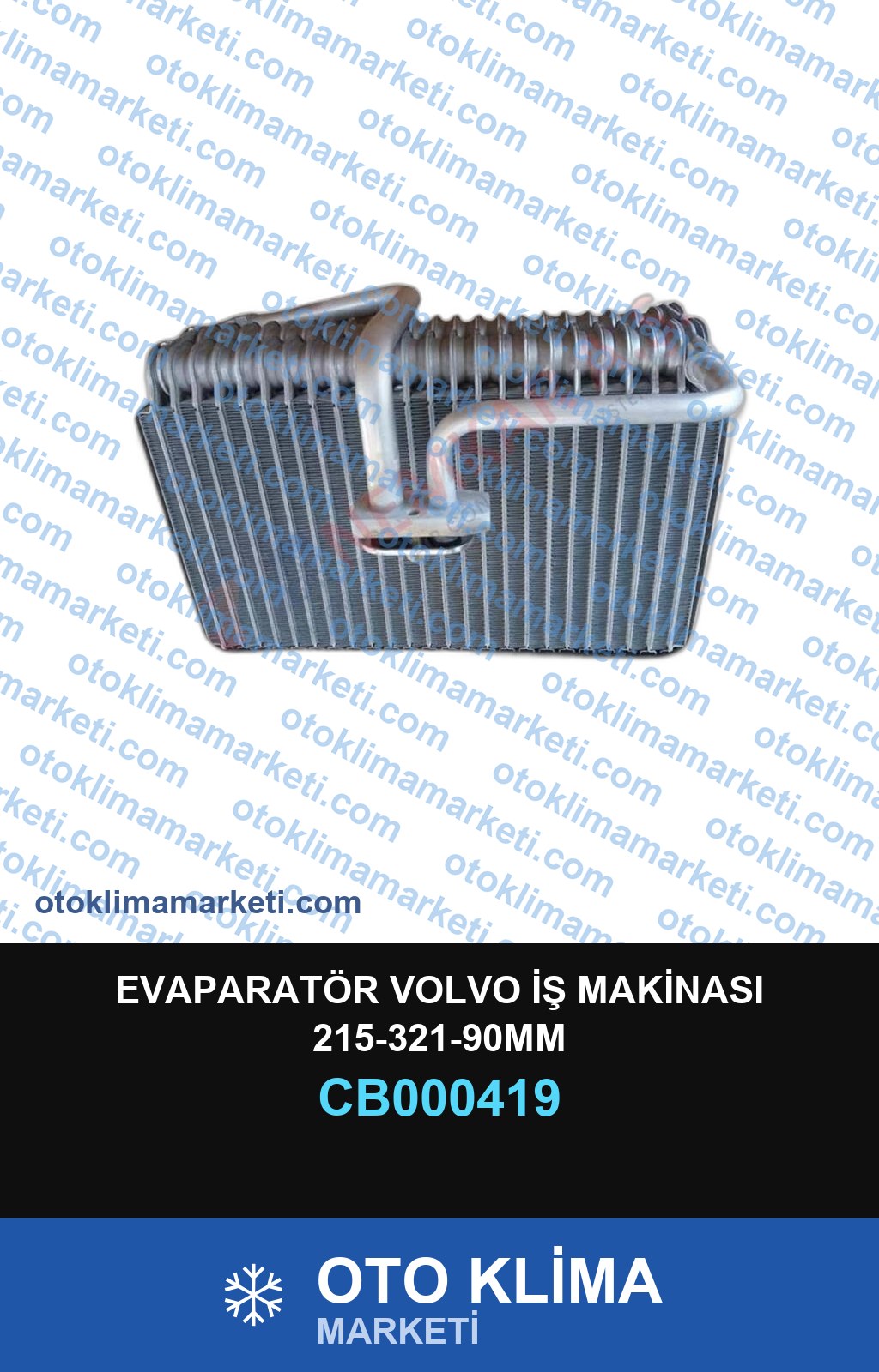 EVAPARATÖR VOLVO İŞ MAKİNASI 215-321-90MM
