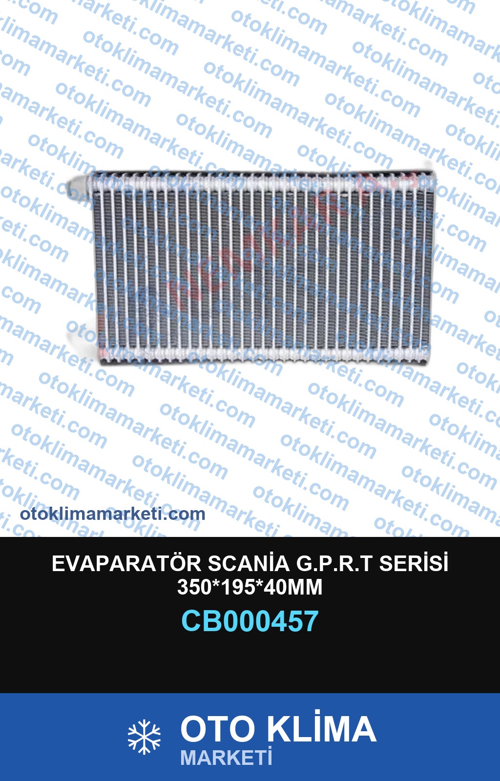 EVAPARATÖR SCANİA G.P.R.T SERİSİ 350*195*40MM