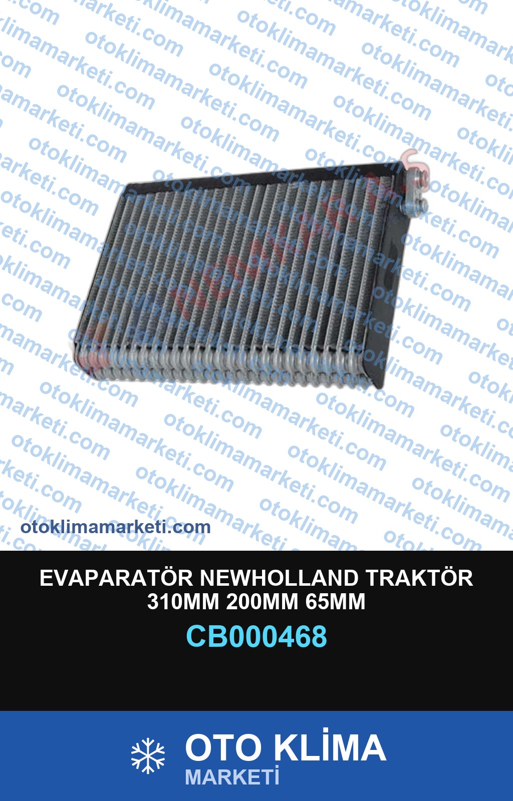 EVAPARATÖR NEWHOLLAND TRAKTÖR 310MM 200MM 65MM
