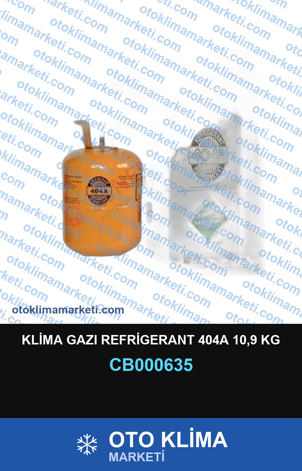 KLİMA GAZI REFRİGERANT 404A 10,9 KG