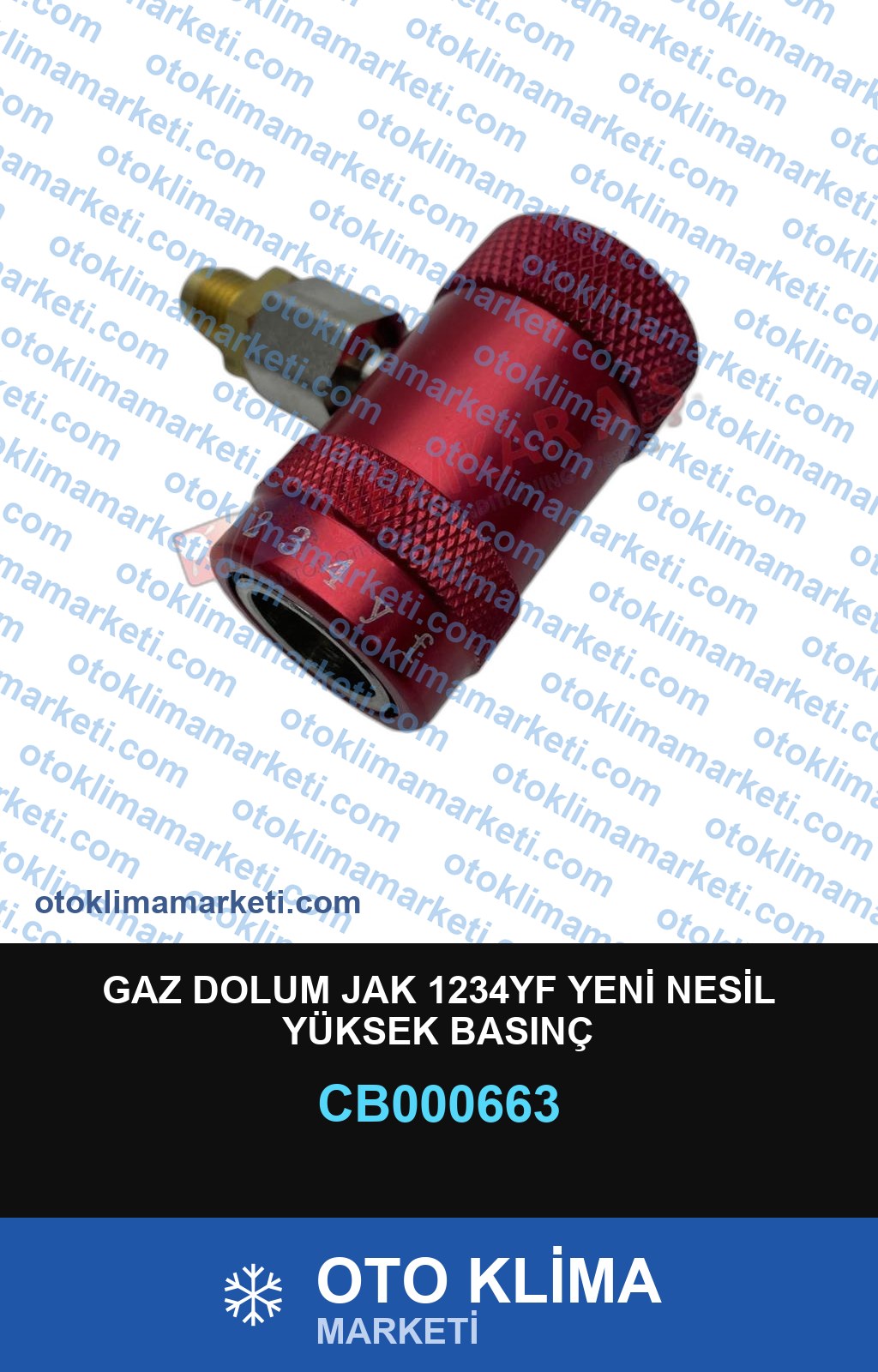 GAZ DOLUM JAK 1234YF YENİ NESİL YÜKSEK BASINÇ