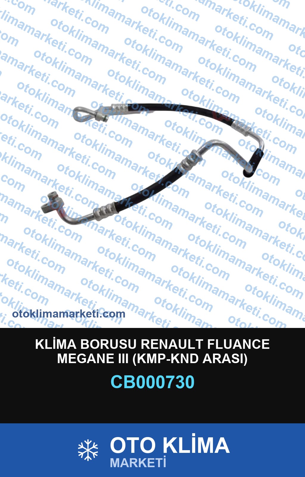 KLİMA BORUSU RENAULT FLUANCE MEGANE III (KMP-KND ARASI)