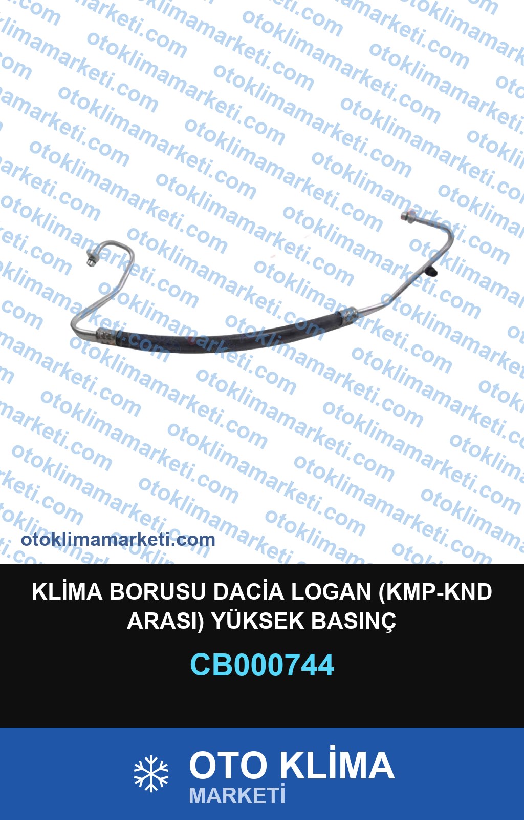 KLİMA BORUSU DACİA LOGAN (KMP-KND ARASI) YÜKSEK BASINÇ