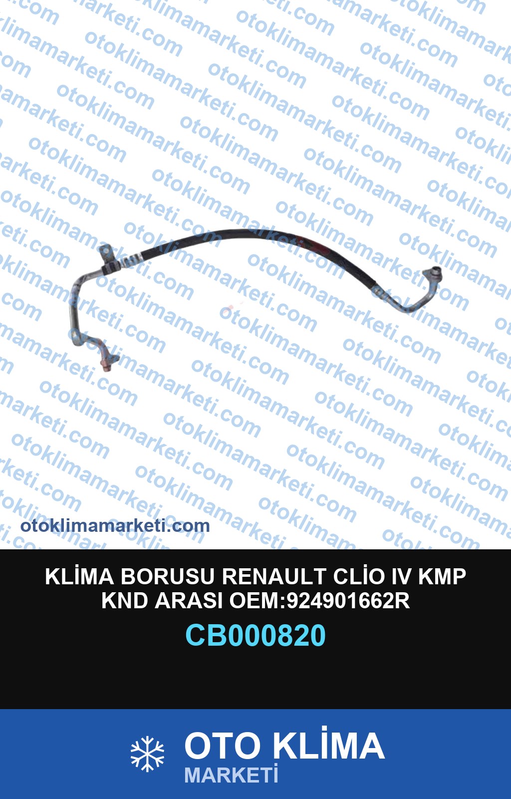 KLİMA BORUSU RENAULT CLİO IV KMP KND ARASI OEM:924901662R