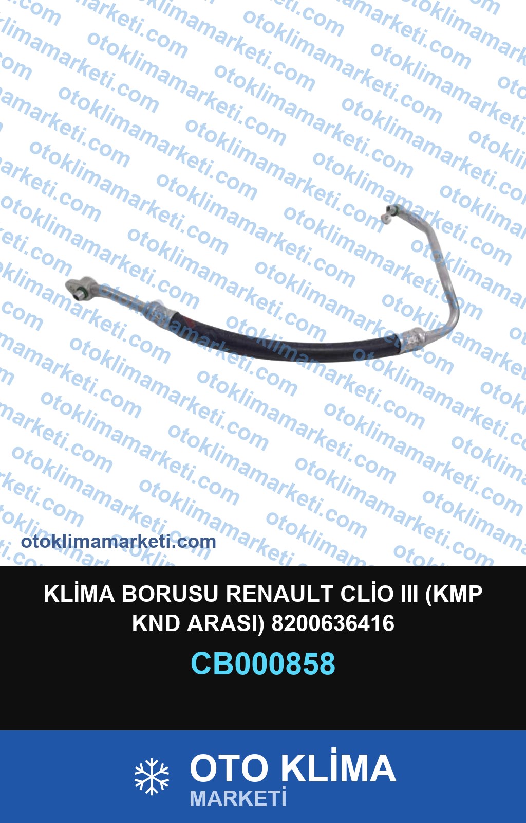 KLİMA BORUSU RENAULT CLİO III (KMP KND ARASI) 8200636416