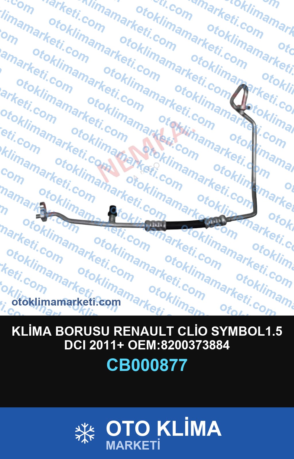 KLİMA BORUSU RENAULT CLİO SYMBOL1.5 DCI 2011+ OEM:8200373884