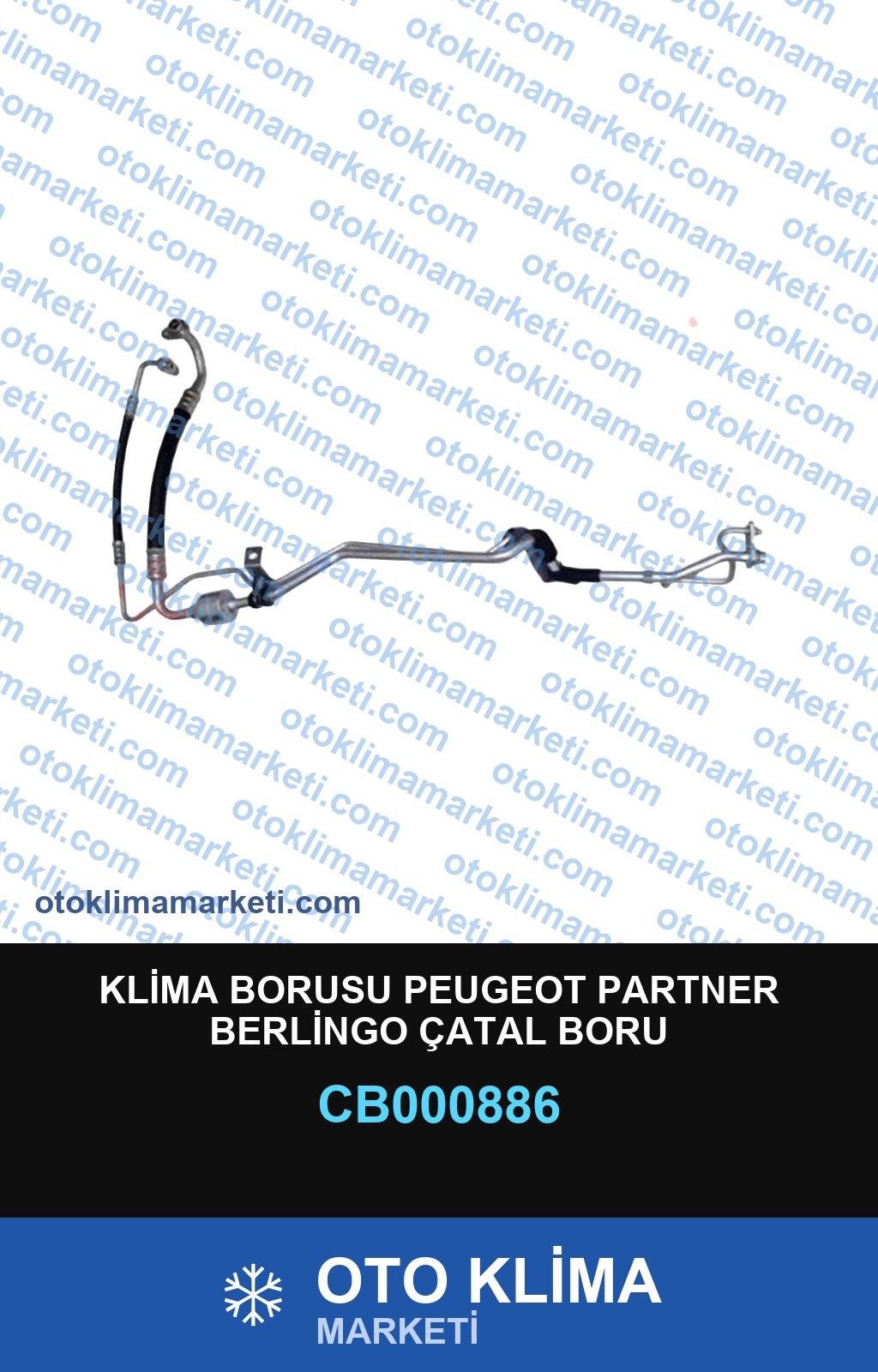 KLİMA BORUSU PEUGEOT PARTNER BERLİNGO ÇATAL BORU