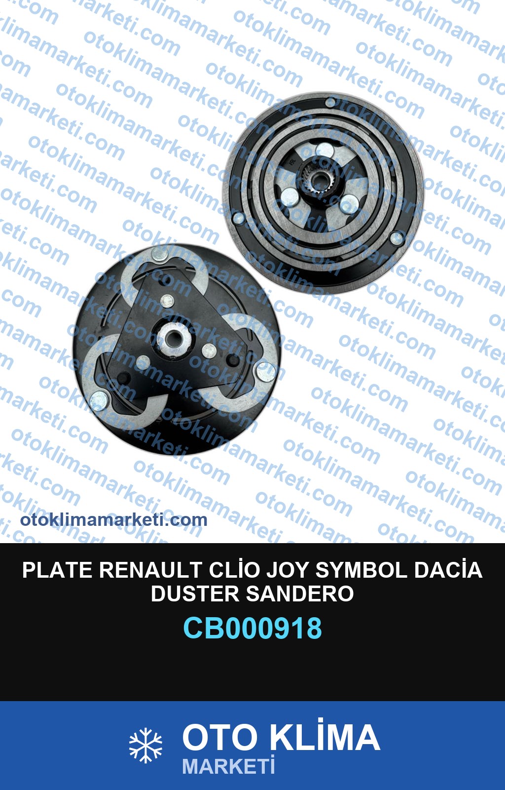 PLATE RENAULT CLİO JOY SYMBOL DACİA DUSTER SANDERO