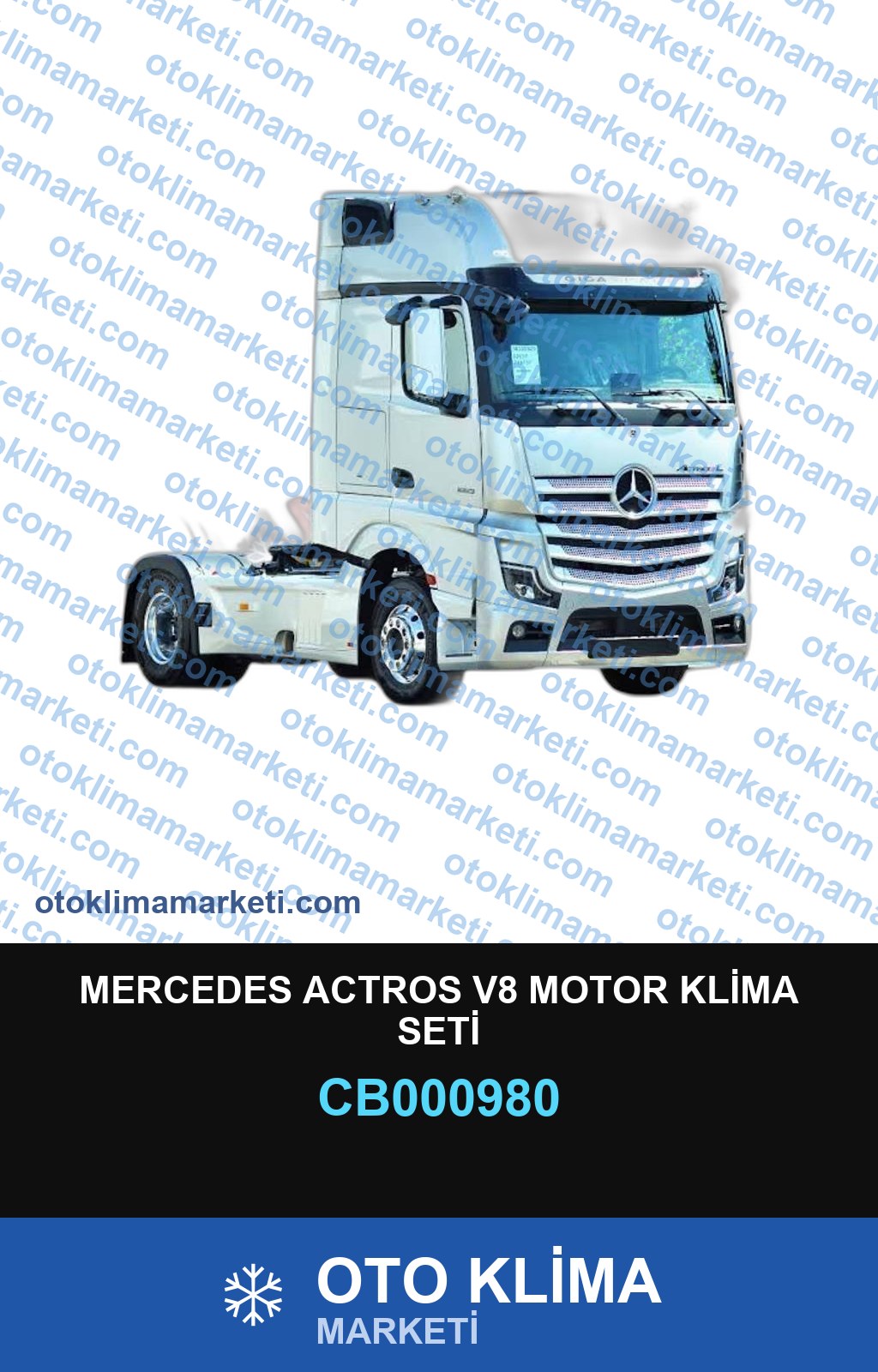 MERCEDES ACTROS V8 MOTOR KLİMA SETİ