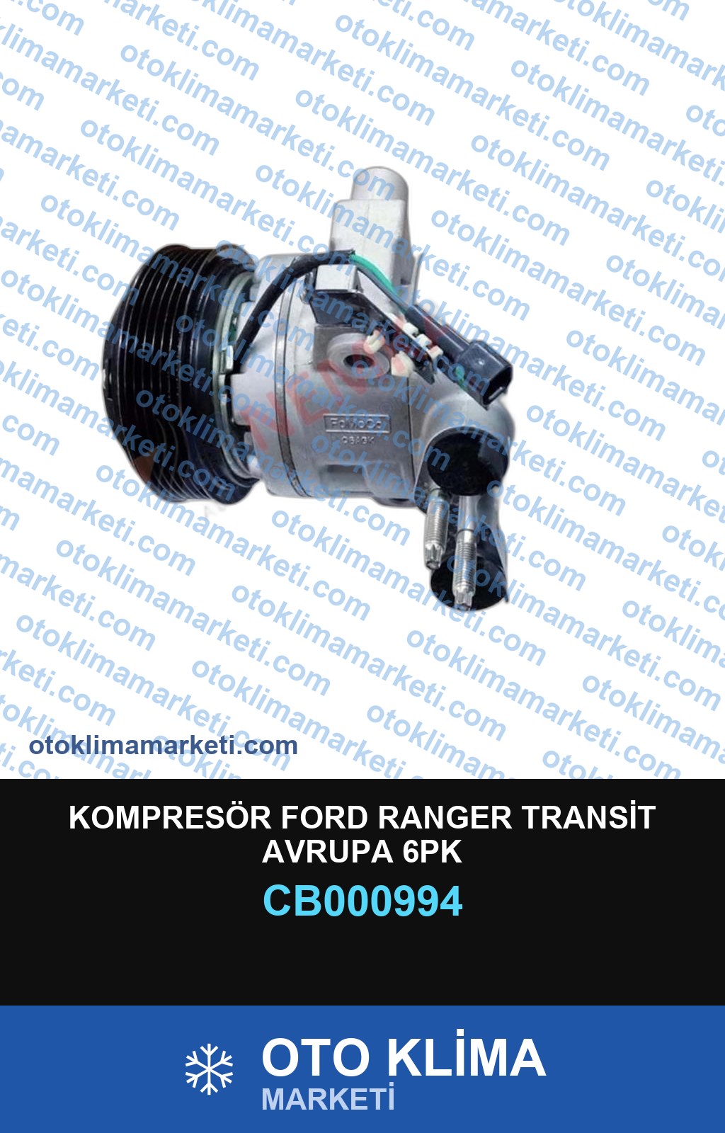 KOMPRESÖR FORD RANGER TRANSİT AVRUPA 6PK