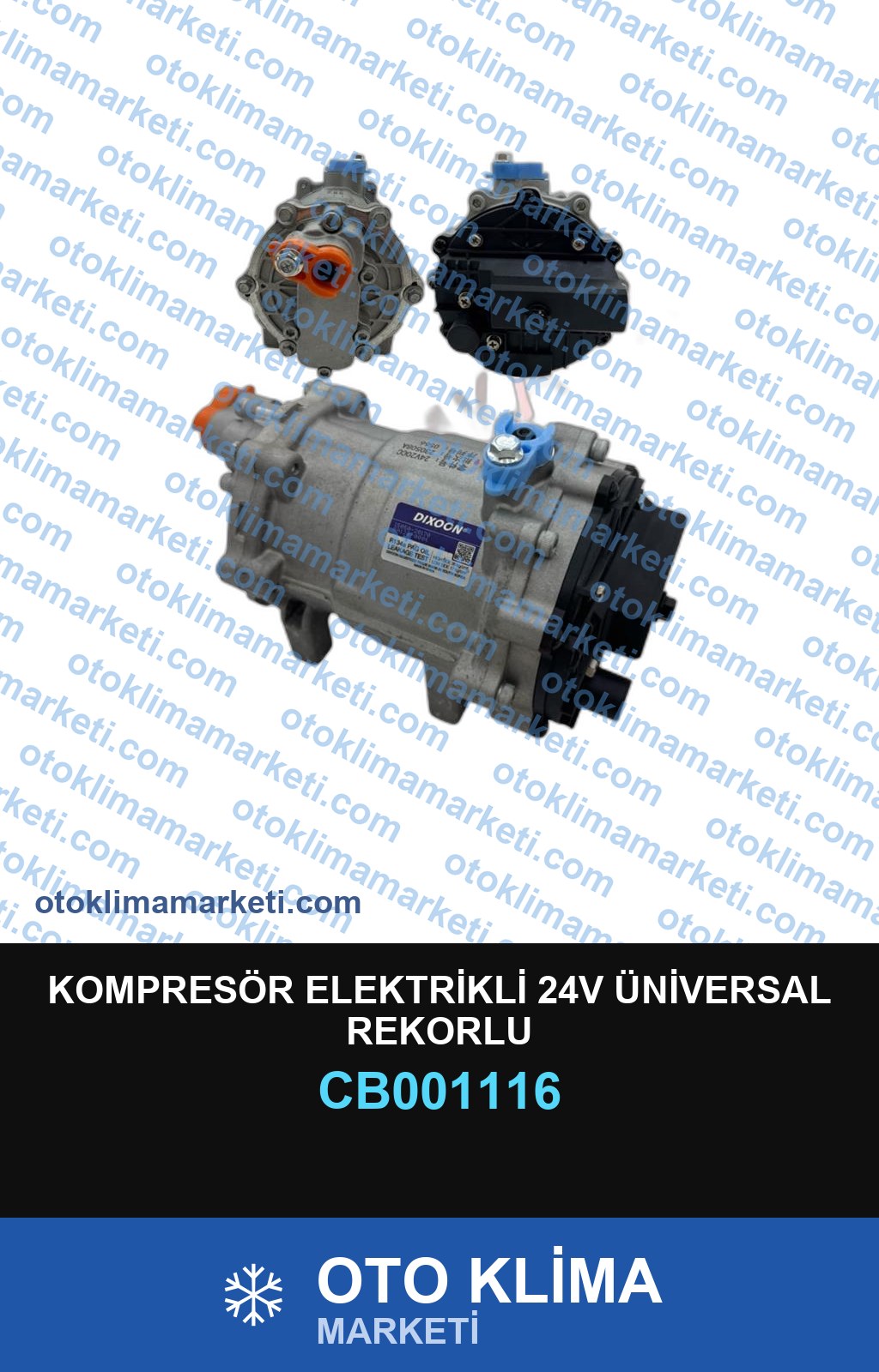 KOMPRESÖR ELEKTRİKLİ 24V ÜNİVERSAL REKORLU
