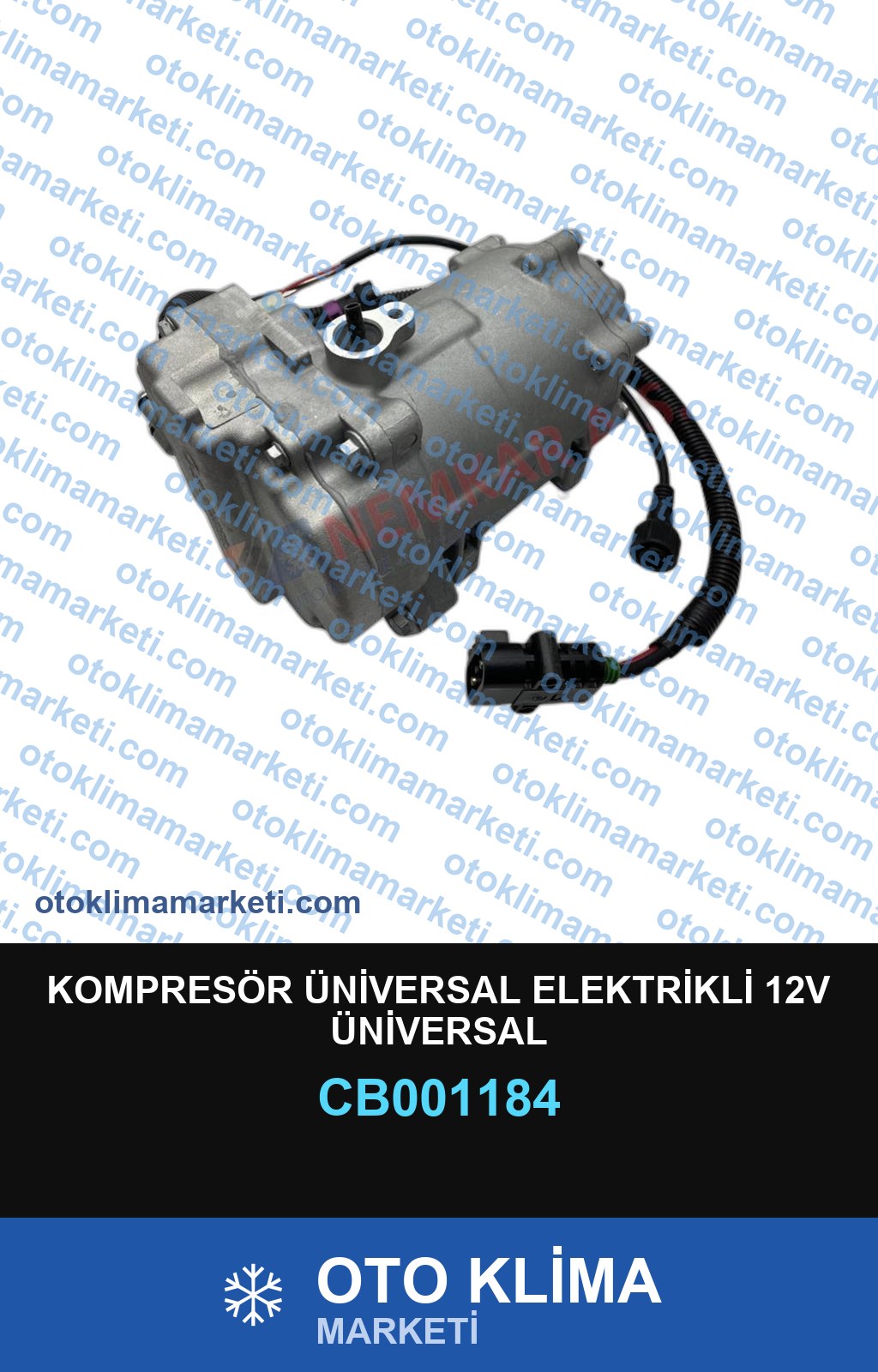 KOMPRESÖR ÜNİVERSAL ELEKTRİKLİ 12V ÜNİVERSAL