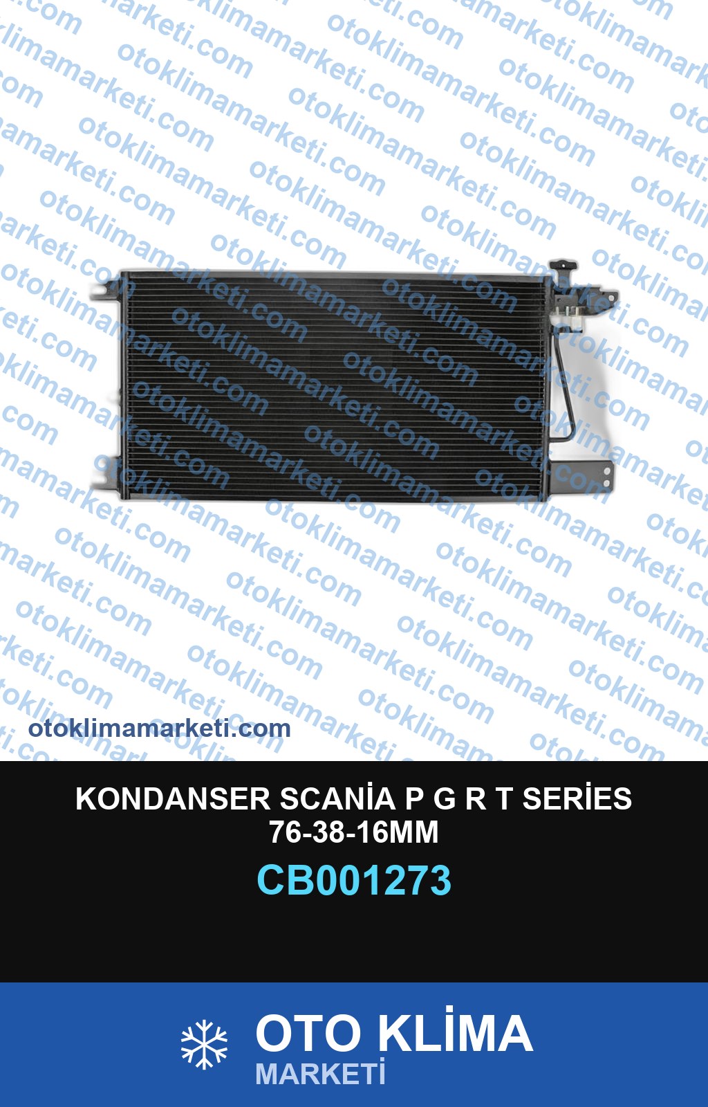 KONDANSER SCANİA P G R T SERİES 76-38-16MM
