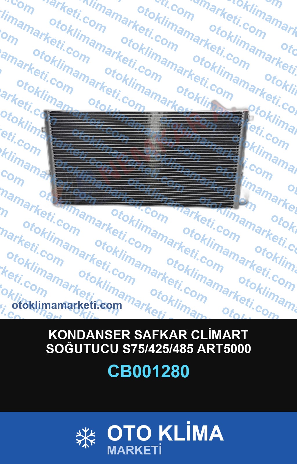 KONDANSER SAFKAR CLİMART SOĞUTUCU S75/425/485 ART5000 80X40X26MM (KALIN)