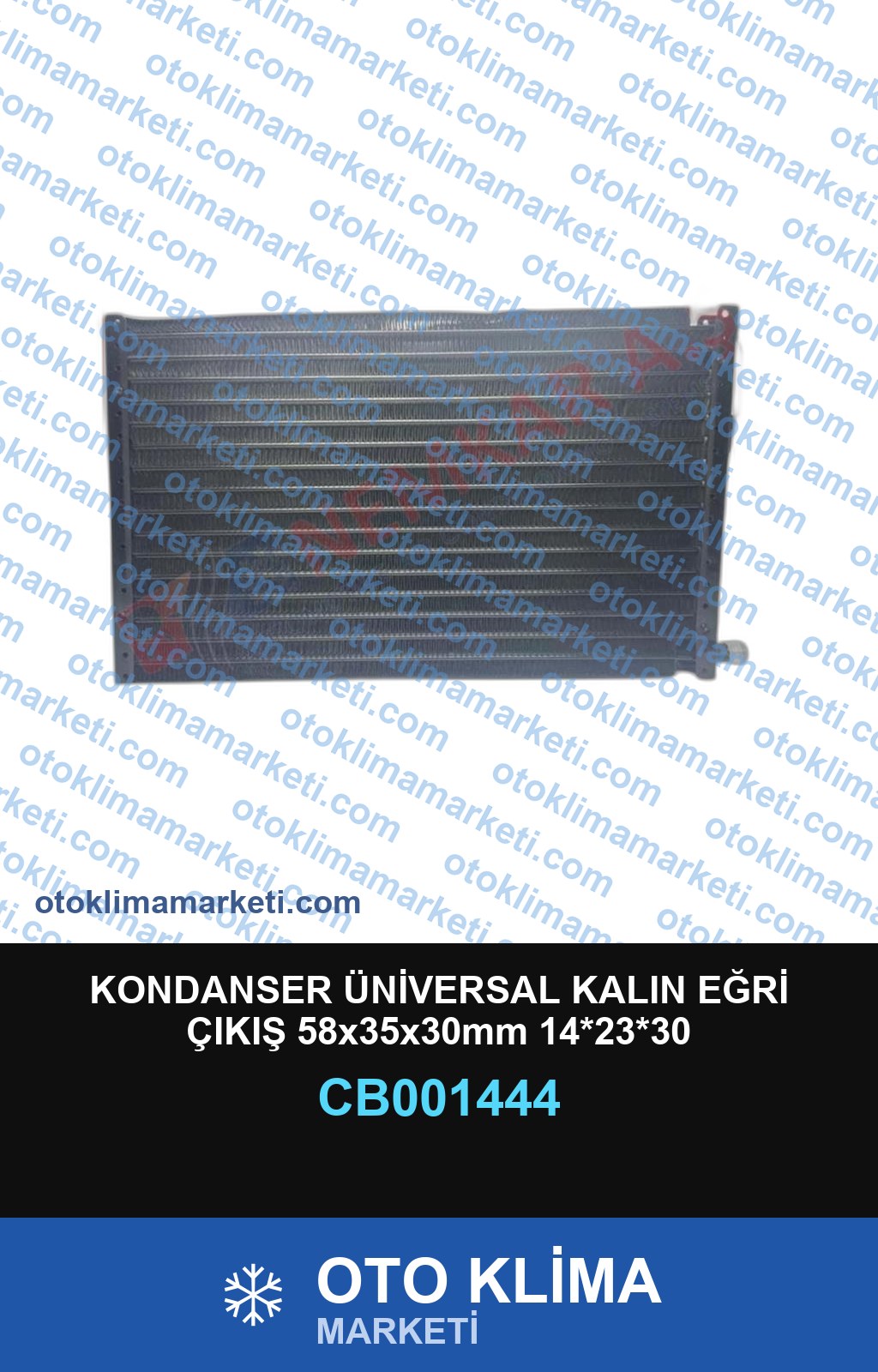 KONDANSER ÜNİVERSAL KALIN EĞRİ ÇIKIŞ 58x35x30mm 14*23*30