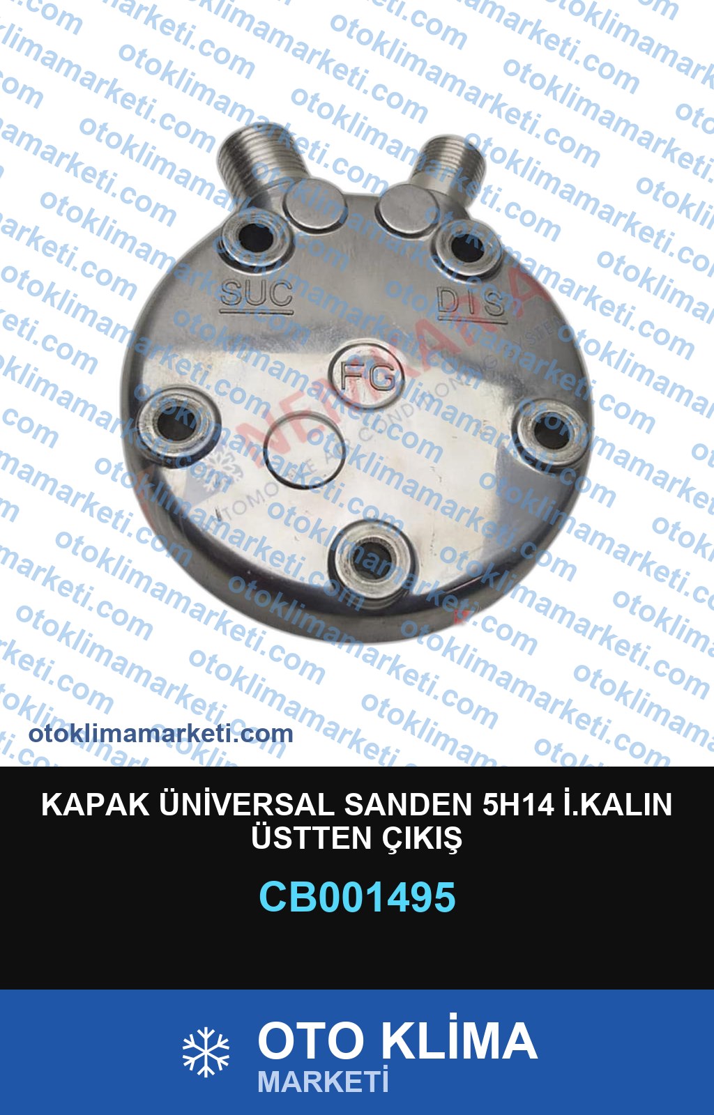 KAPAK ÜNİVERSAL SANDEN 5H14 İ.KALIN ÜSTTEN ÇIKIŞ