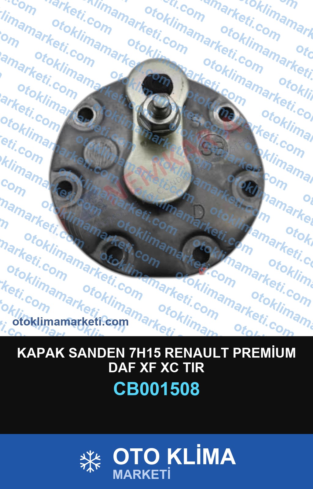 KAPAK SANDEN 7H15 RENAULT PREMİUM DAF XF XC TIR