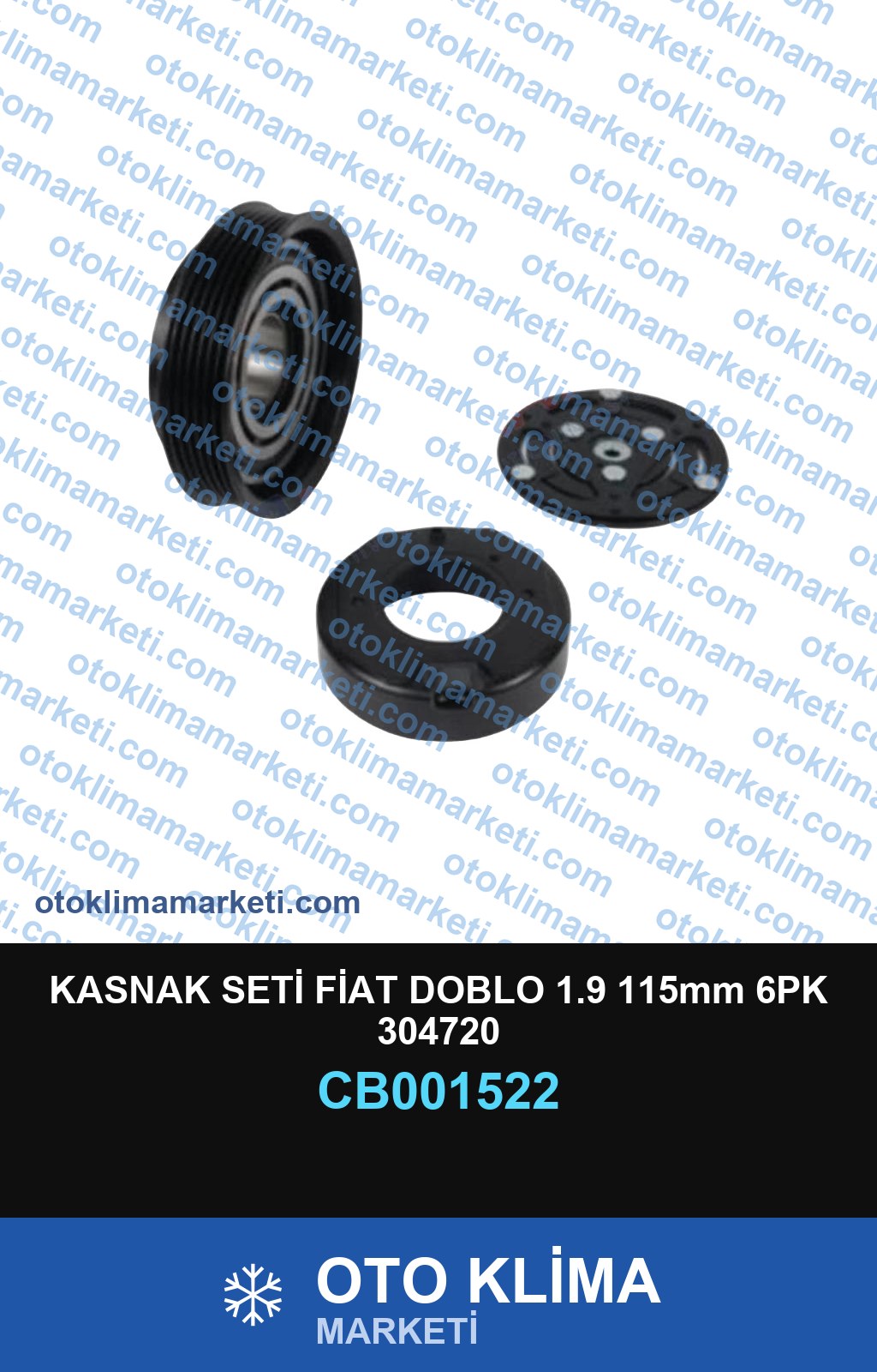 KASNAK SETİ FİAT DOBLO 1.9 115mm 6PK 304720
