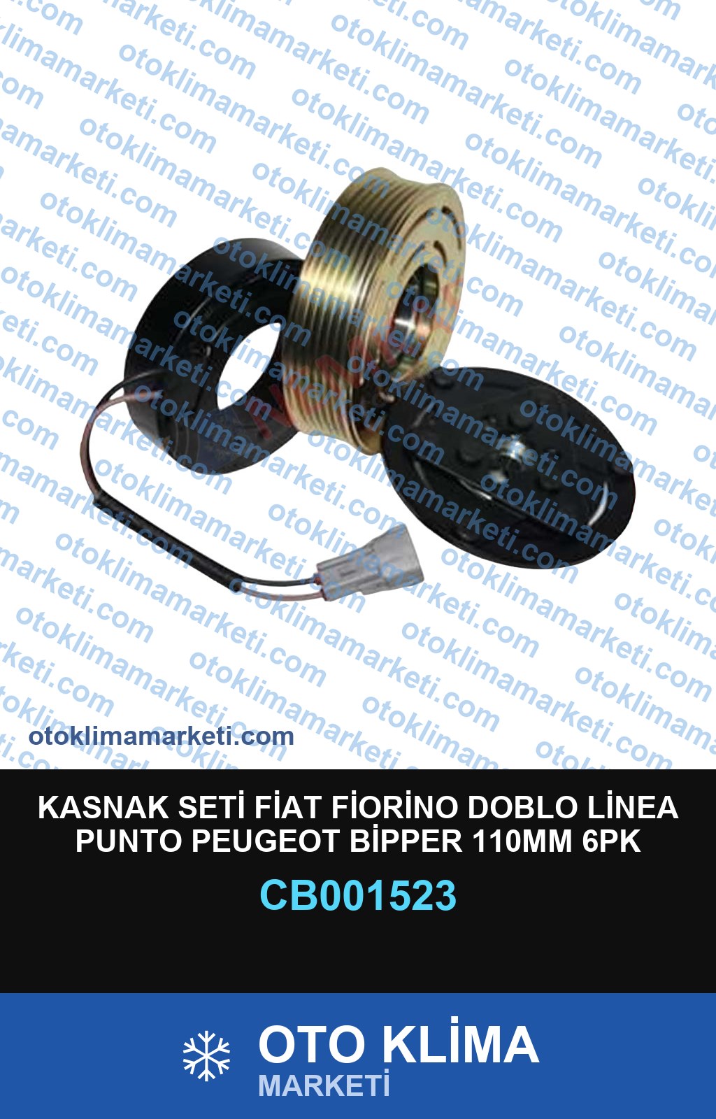 KASNAK SETİ FİAT FİORİNO DOBLO LİNEA PUNTO PEUGEOT BİPPER 110MM 6PK