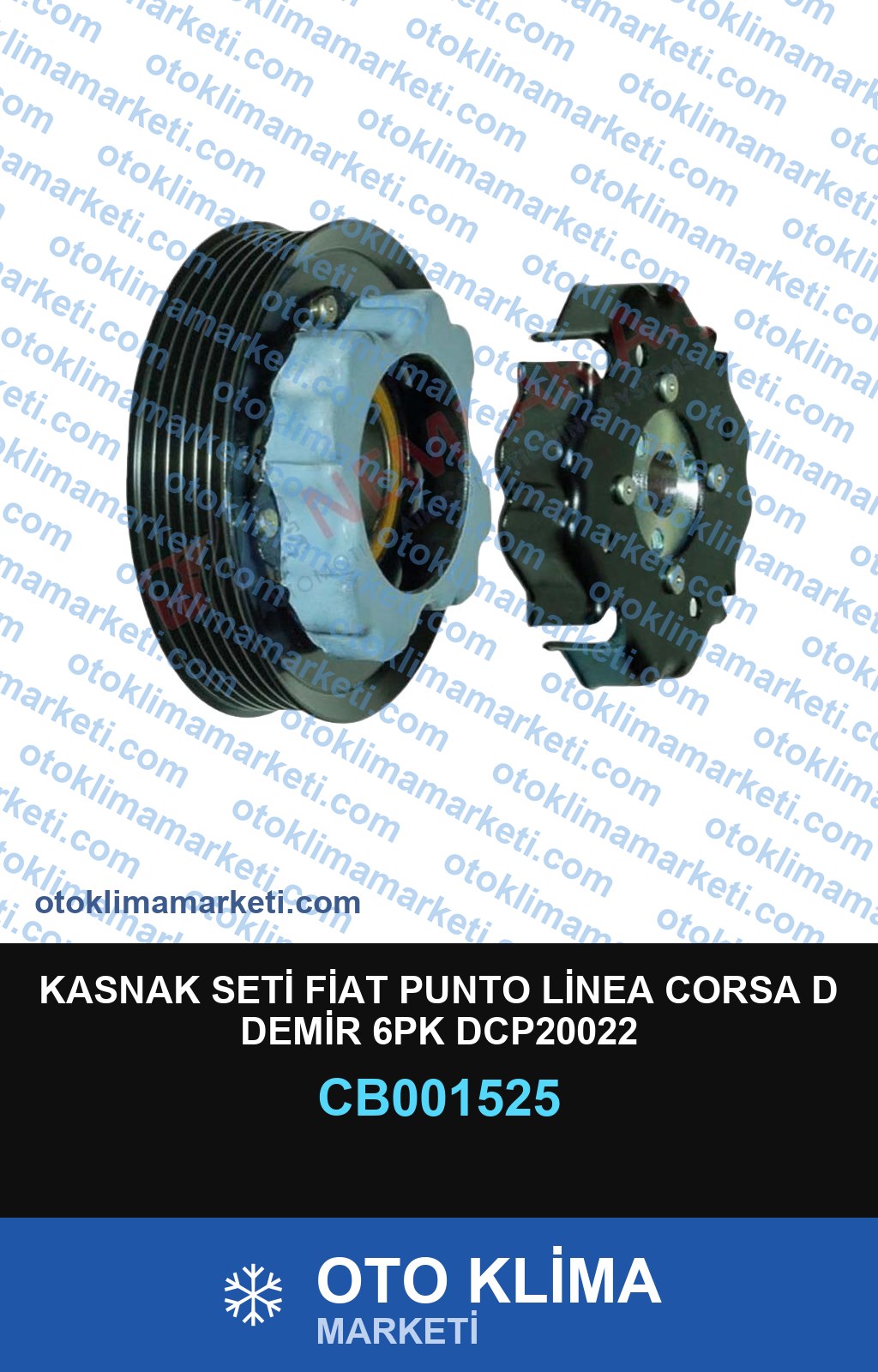 KASNAK SETİ FİAT PUNTO LİNEA CORSA D DEMİR 6PK DCP20022