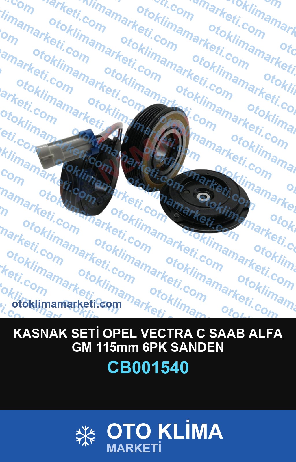 KASNAK SETİ OPEL VECTRA C SAAB ALFA GM 115mm 6PK SANDEN