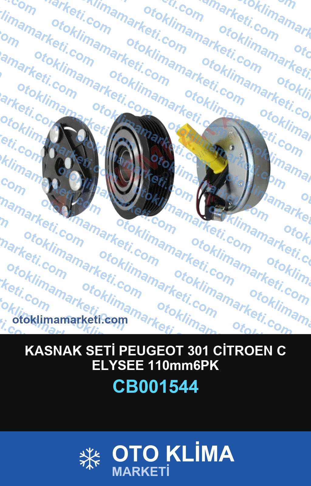 KASNAK SETİ PEUGEOT 301 CİTROEN C ELYSEE 110mm6PK