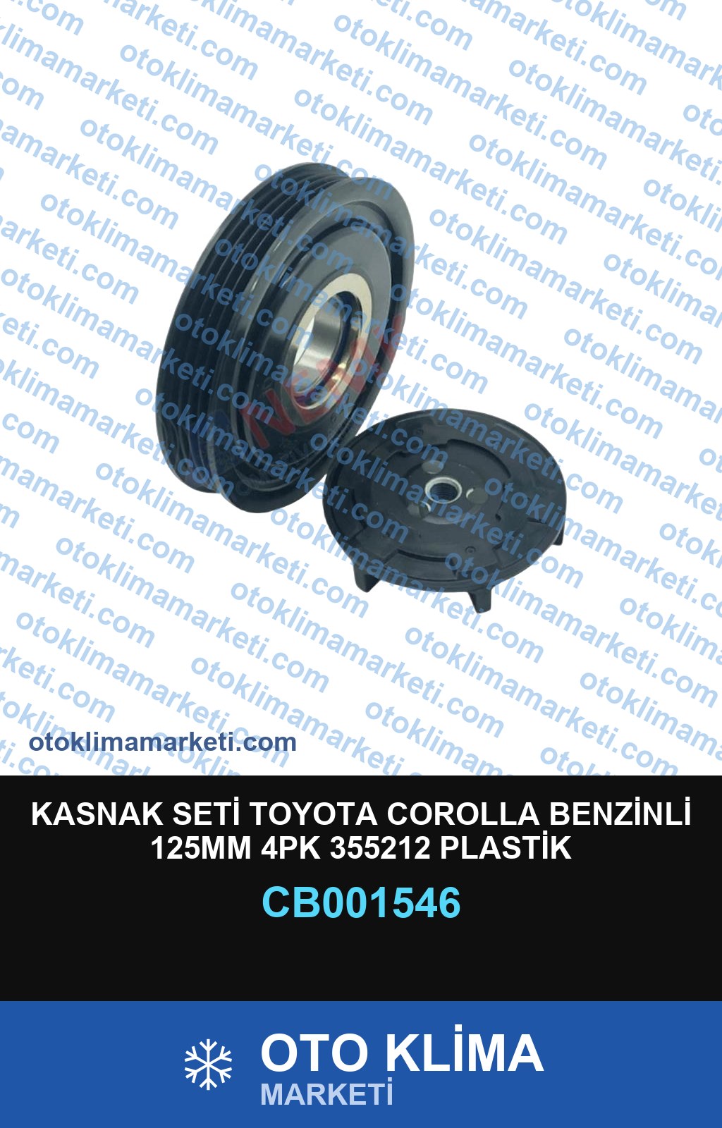 KASNAK SETİ TOYOTA COROLLA BENZİNLİ 125MM 4PK 355212 PLASTİK