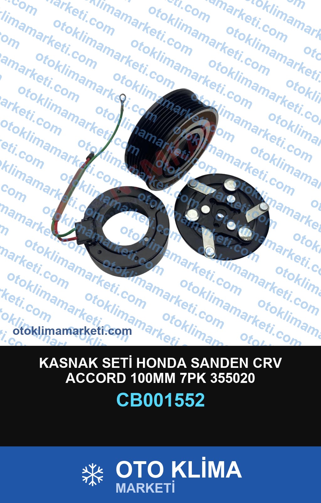 KASNAK SETİ HONDA SANDEN CRV ACCORD 100MM 7PK 355020