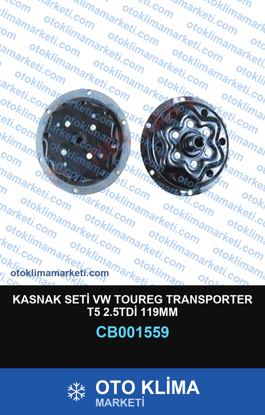 KASNAK SETİ VW TOUREG TRANSPORTER T5 2.5TDİ 119MM