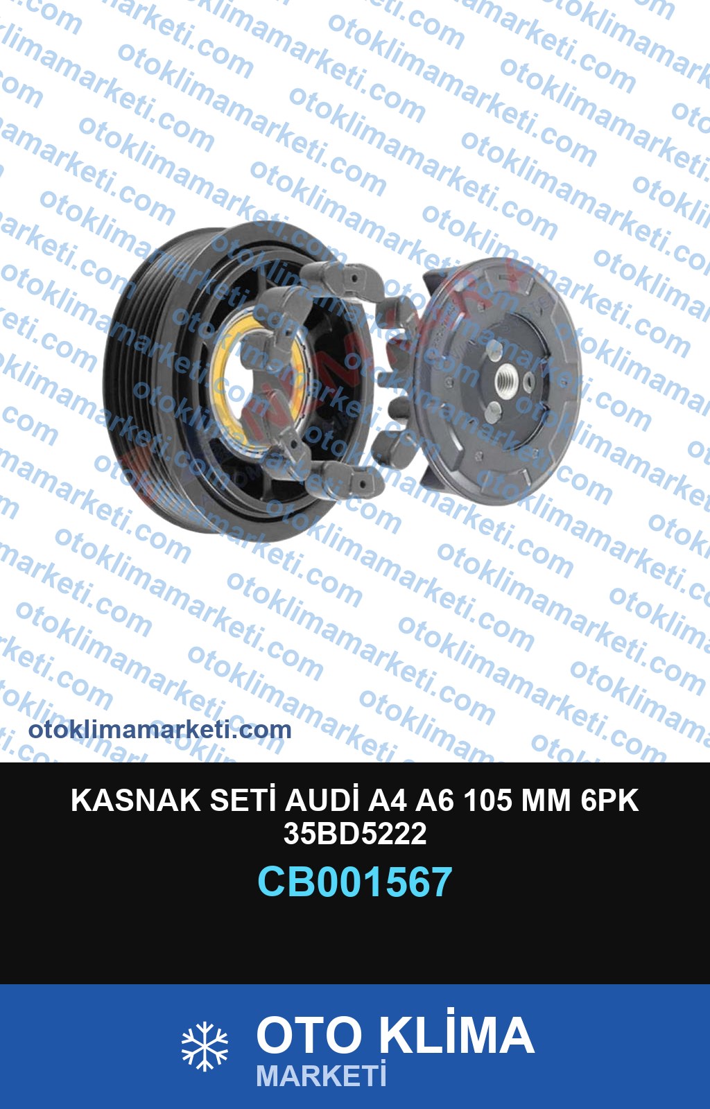 KASNAK SETİ AUDİ A4 A6 105 MM 6PK 35BD5222